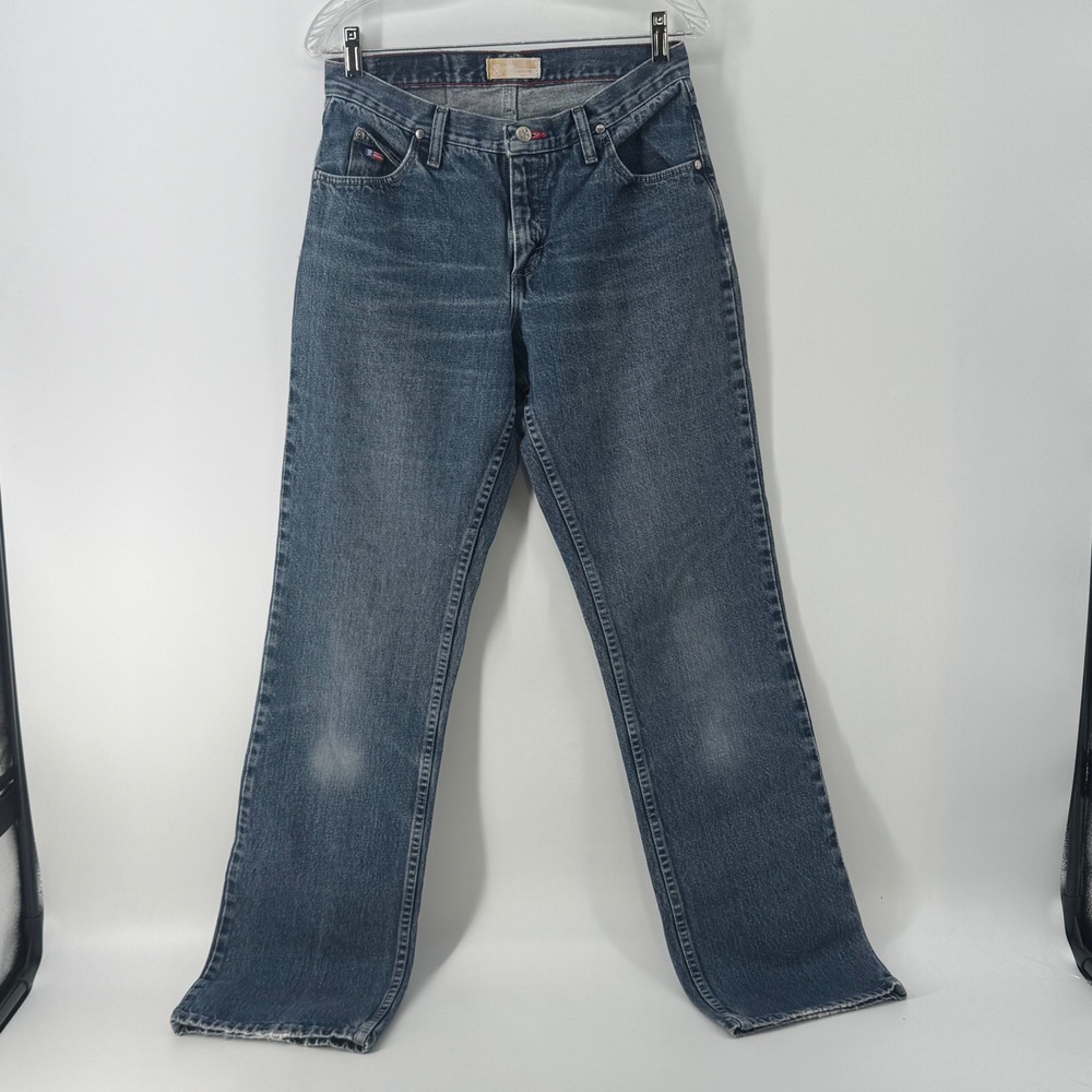 Wrangler 20X Premium Jeans Mens 29x35 Medium Wash Straight Leg W070XSN Denim